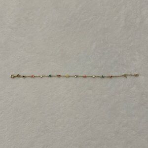 Kendra Scott Haven Heart Gold Chain Bracelet in Multi Mix
